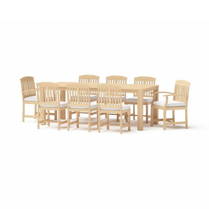 Kooper 9 Piece Sunbrella Outdoor Patio Dining Set