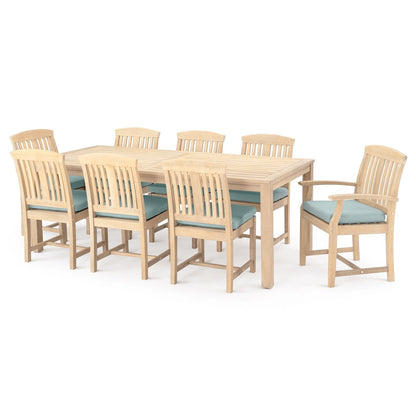 Kooper 9 Piece Sunbrella Outdoor Patio Dining Set