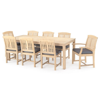 Kooper 9 Piece Sunbrella Outdoor Patio Dining Set