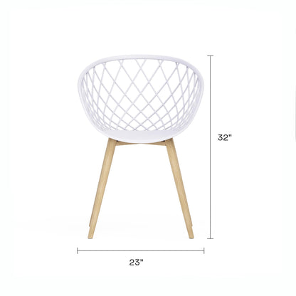 Jamesdar Kurv 3 Piece Mid-Century Modern Patio Chat Set