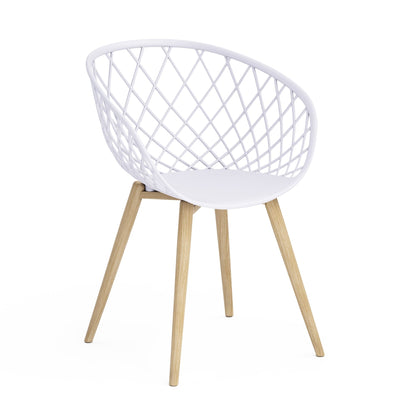 Jamesdar Kurv 3 Piece Mid-Century Modern Patio Chat Set