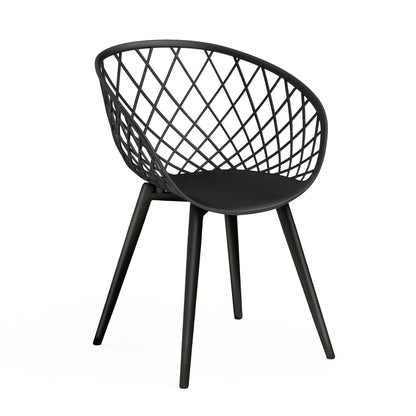 Jamesdar Kurv 3 Piece Mid-Century Modern Patio Chat Set
