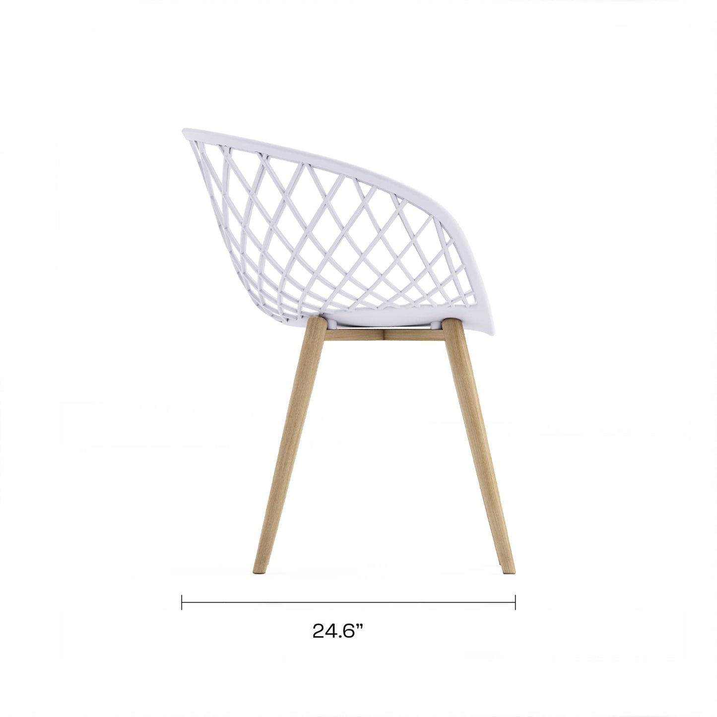 Jamesdar Kurv 3 Piece Mid-Century Modern Patio Chat Set
