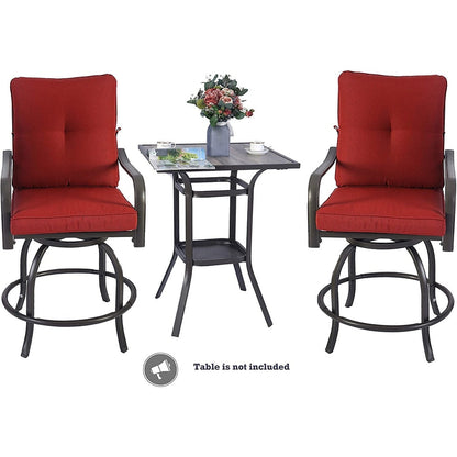 Kozyard Isabella High Swivel Bar Stools/Chair Set