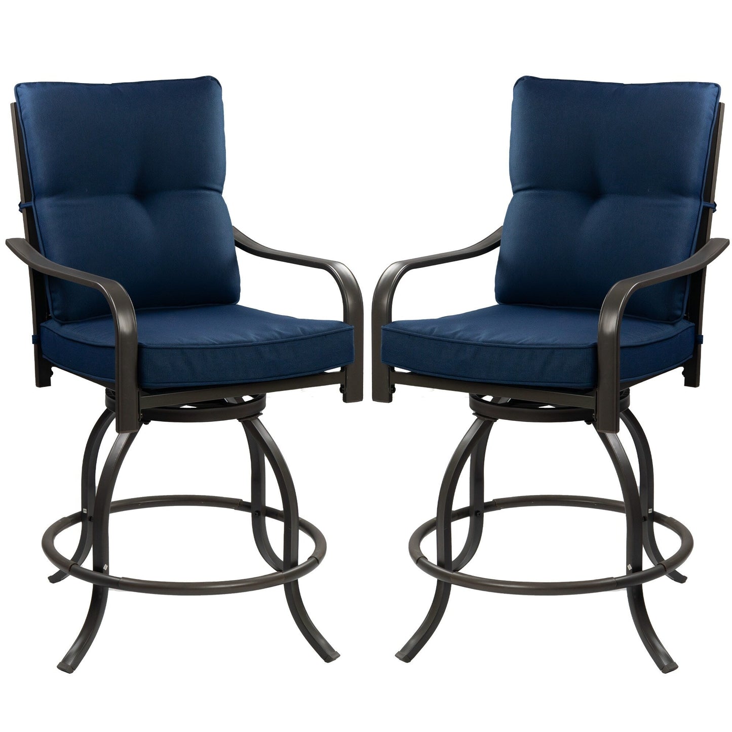 Kozyard Isabella High Swivel Bar Stools/Chair Set