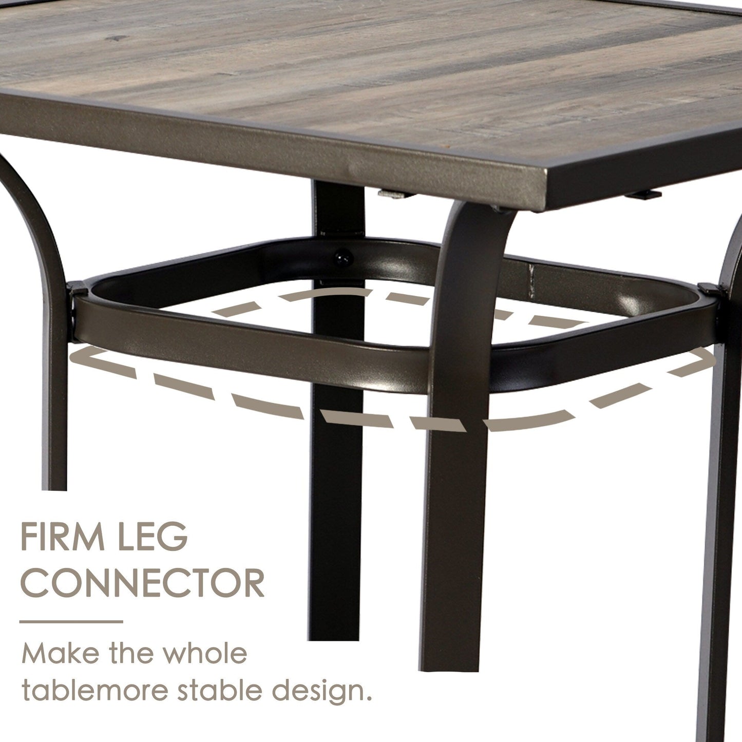 Kozyard Isabella High Swivel Bar Table