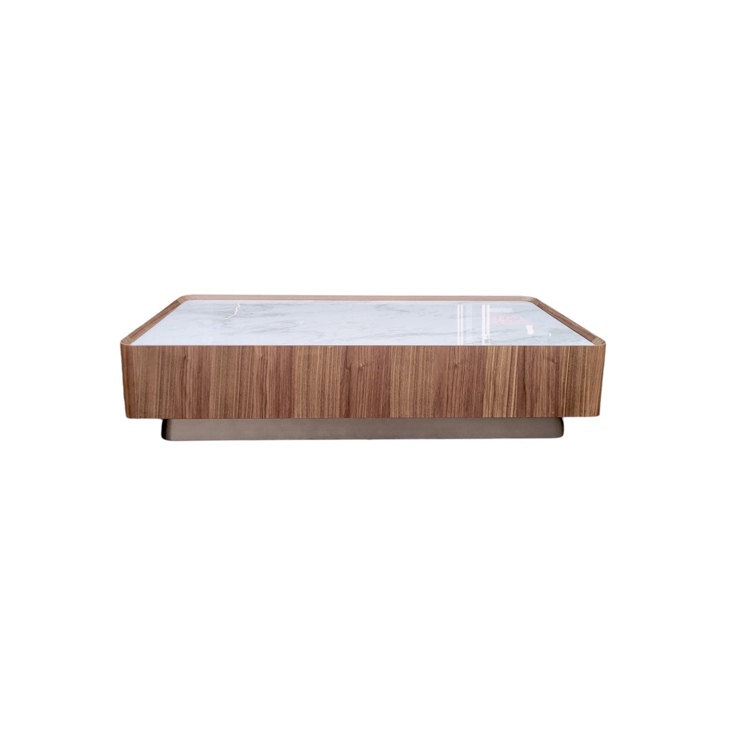 Table basse rectangulaire en noyer Ora
