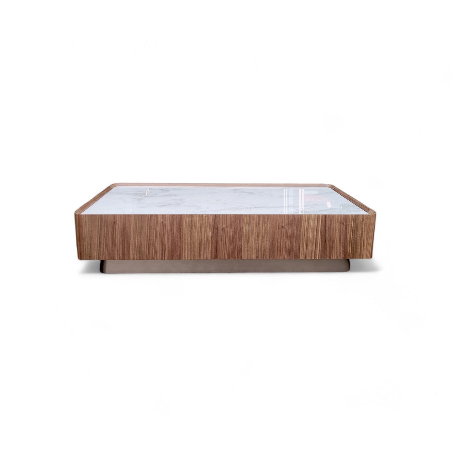 Table basse rectangulaire en noyer Ora
