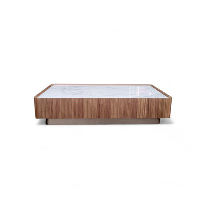 Table basse rectangulaire en noyer Ora