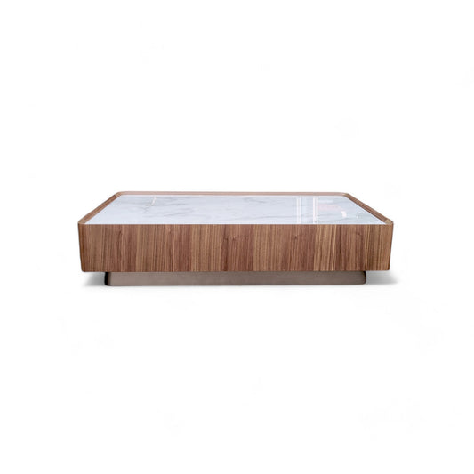 Table basse rectangulaire en noyer Ora