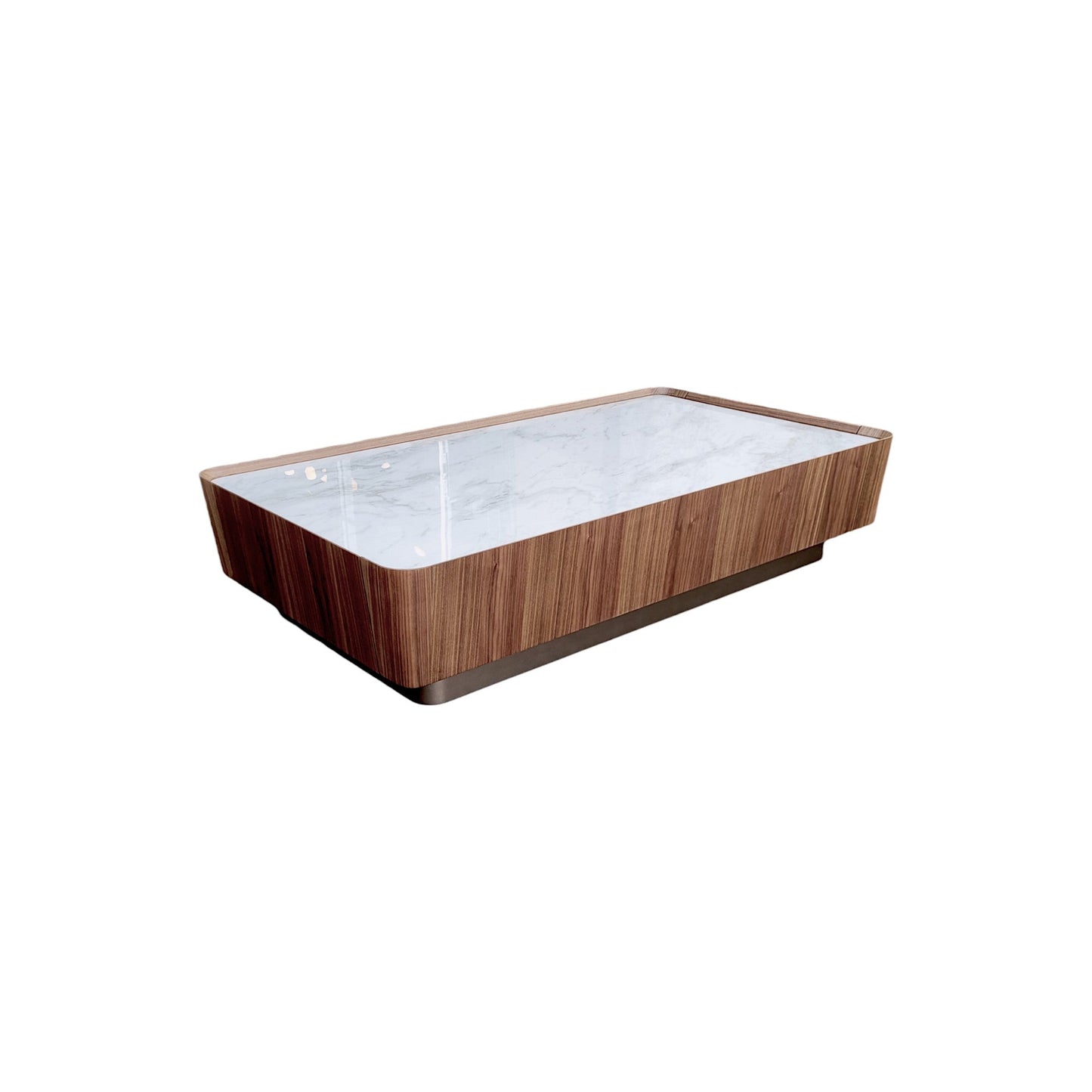 Table basse rectangulaire en noyer Ora