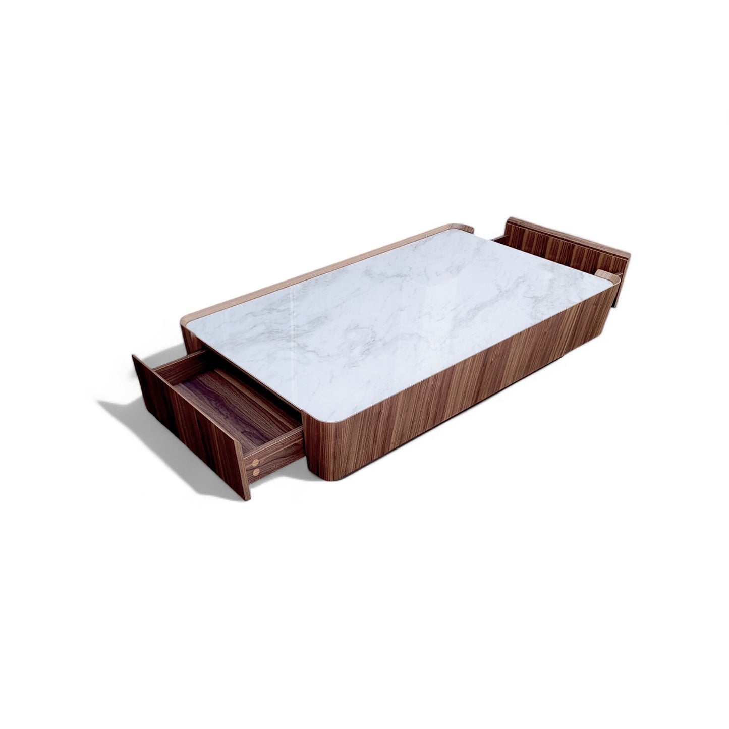 Table basse rectangulaire en noyer Ora