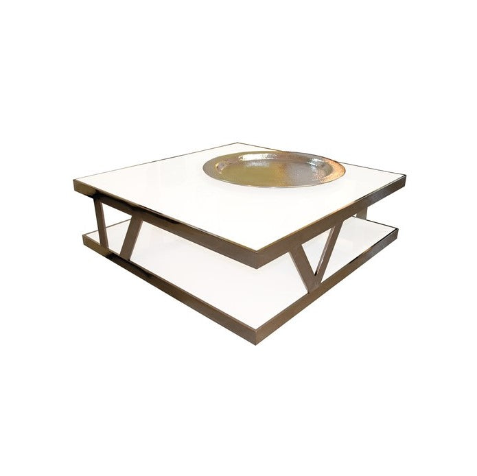 Table basse carrée glamour