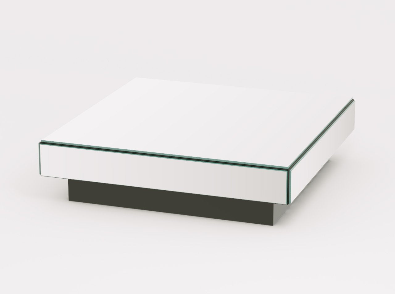 Table basse carrée en miroir Reflex
