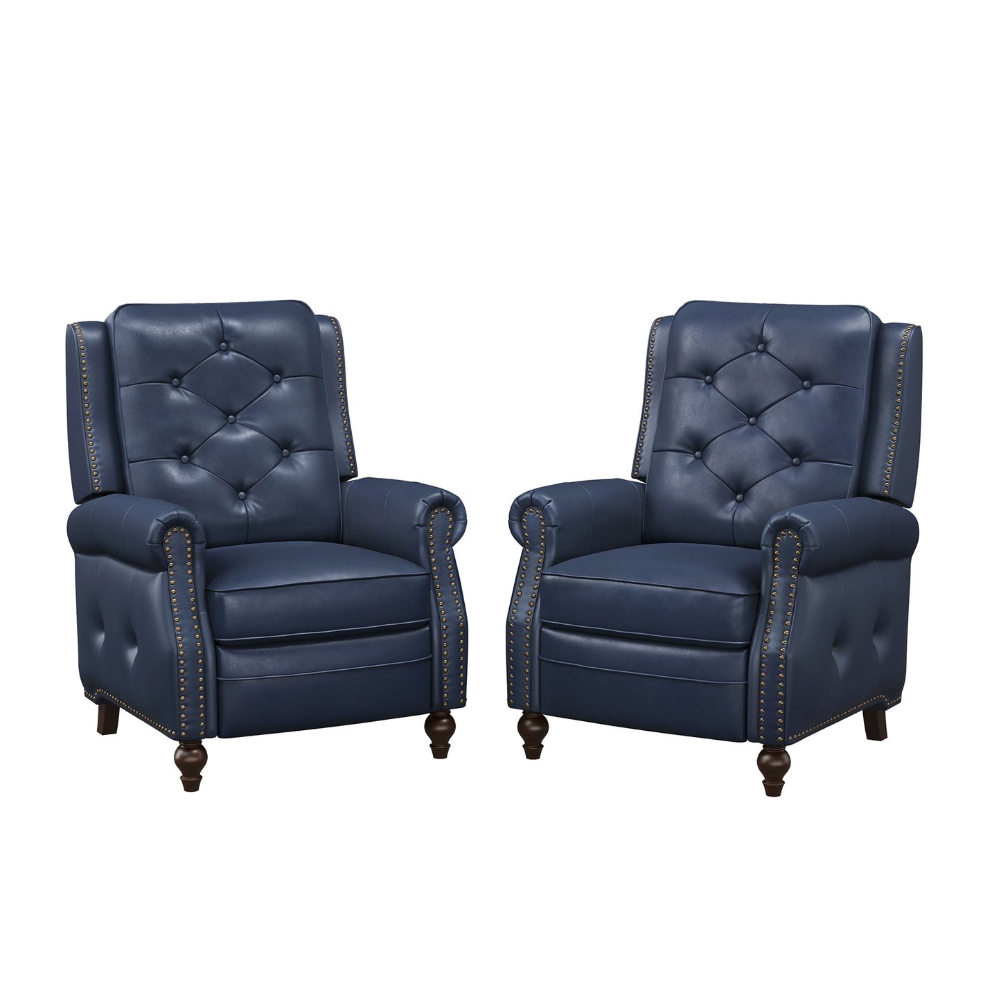 LUE BONA Leather Recliner Chair Accent Chairs for Living Room Set of 2