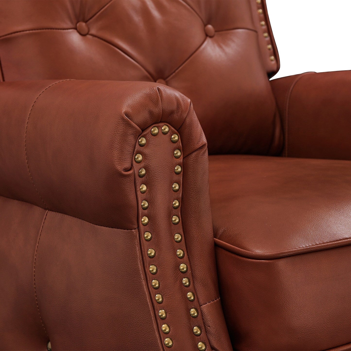 LUE BONA Leather Recliner Chair Accent Chairs for Living Room Set of 2