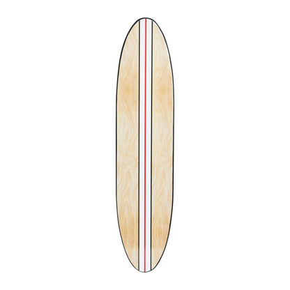 Lacquered Wood Surfboard Wall Décor