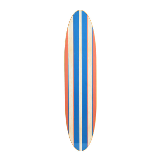 Lacquered Wood Surfboard Wall Décor
