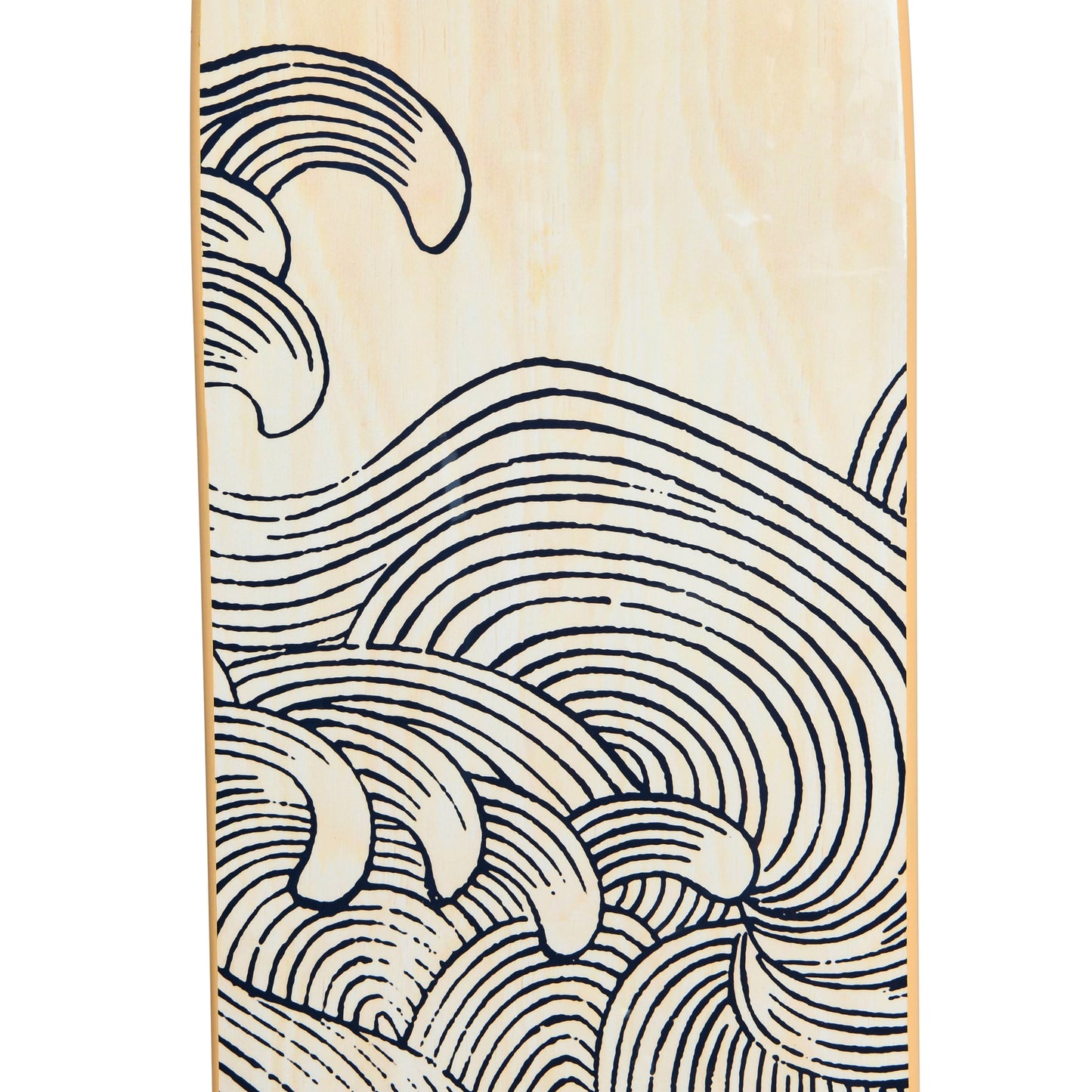 Lacquered Wood Surfboard Wall Décor