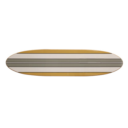 Lacquered Wood Surfboard Wall Décor
