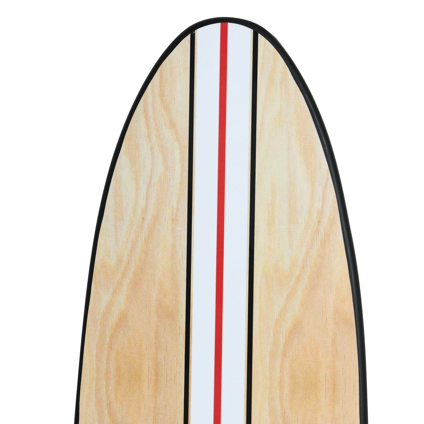 Lacquered Wood Surfboard Wall Décor