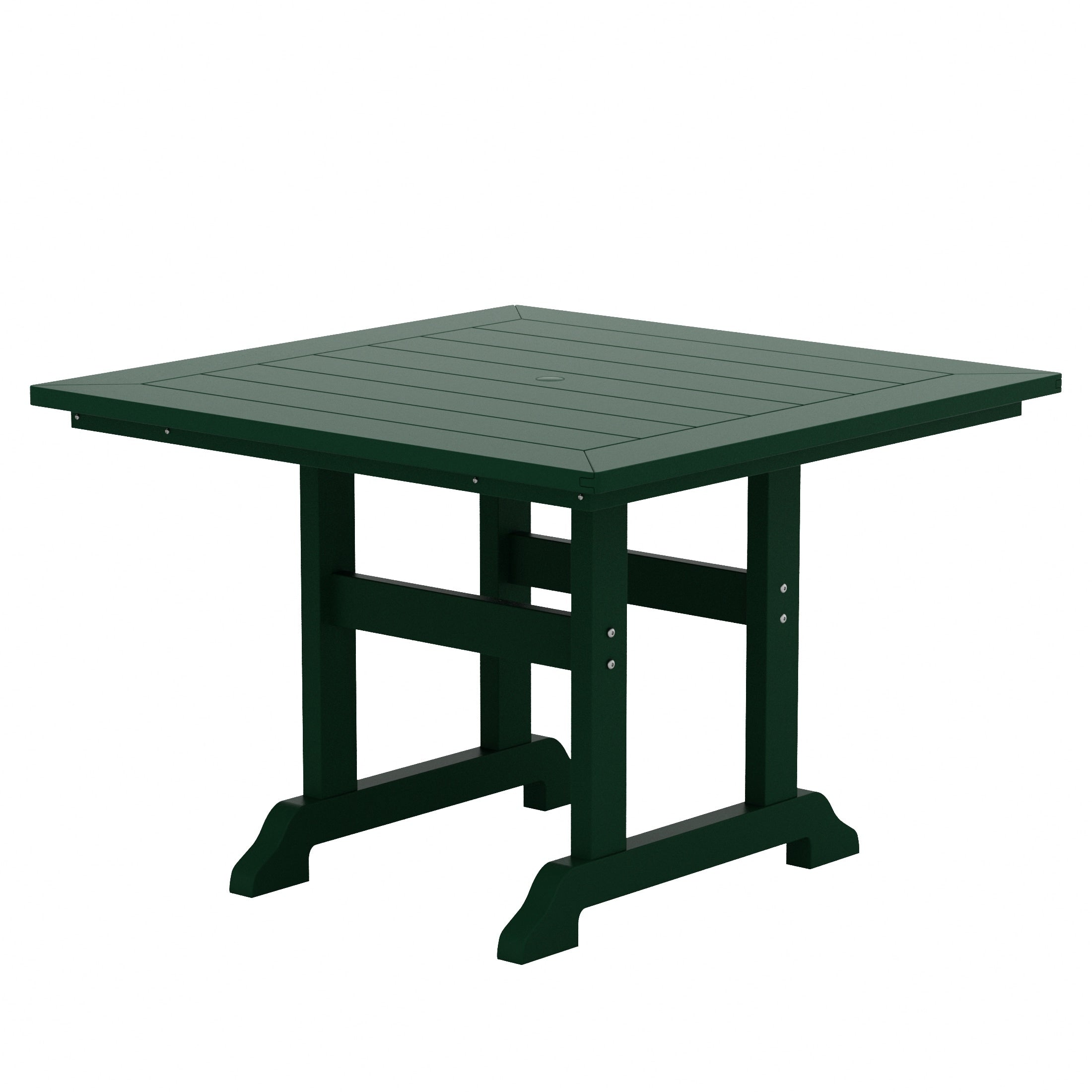 Polytrends Laguna Hdpe All Weather Outdoor Patio Dining Set with Square Table, Arm Chairs (5-Piece Set)