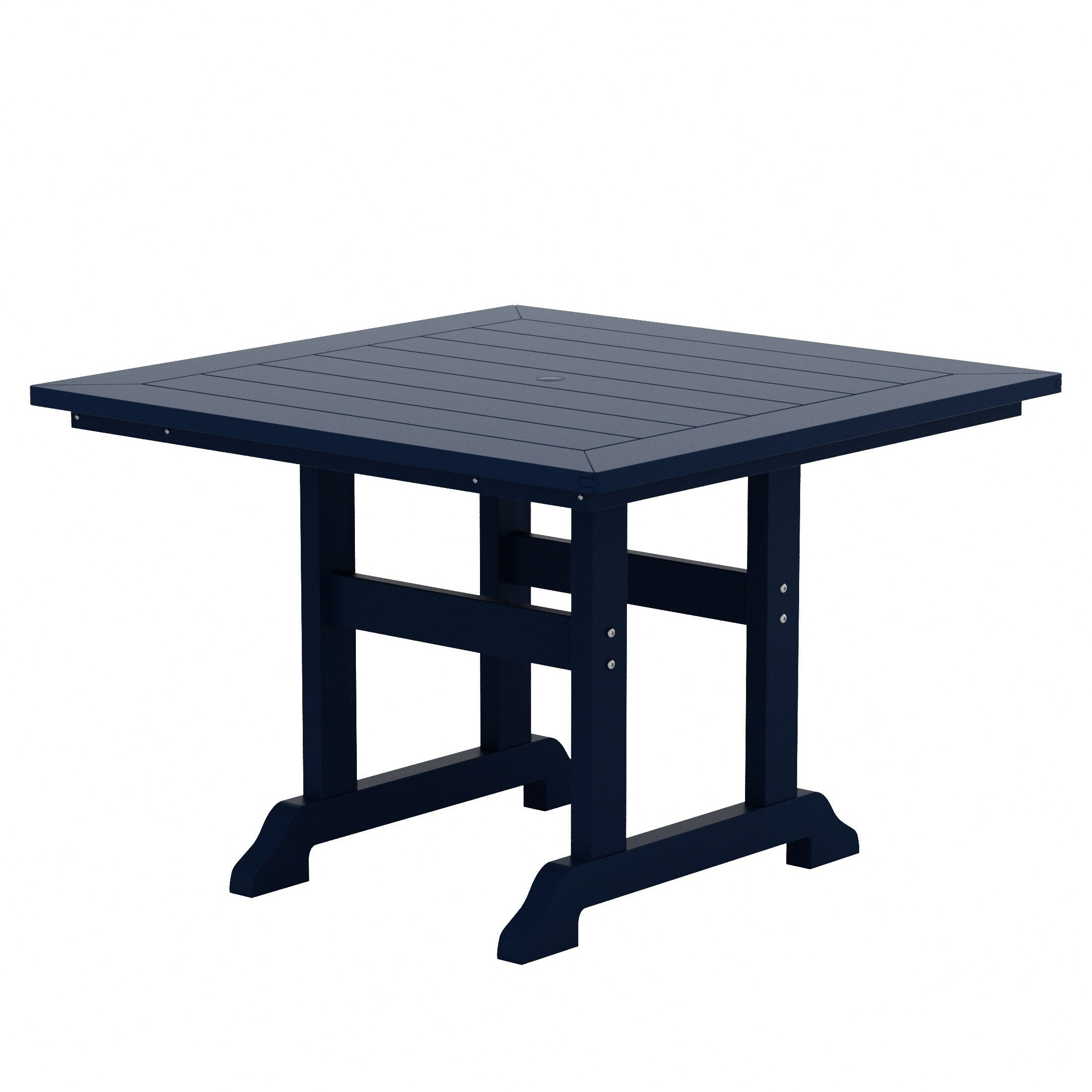 Polytrends Laguna Hdpe All Weather Outdoor Patio Dining Set with Square Table, Arm Chairs (5-Piece Set)
