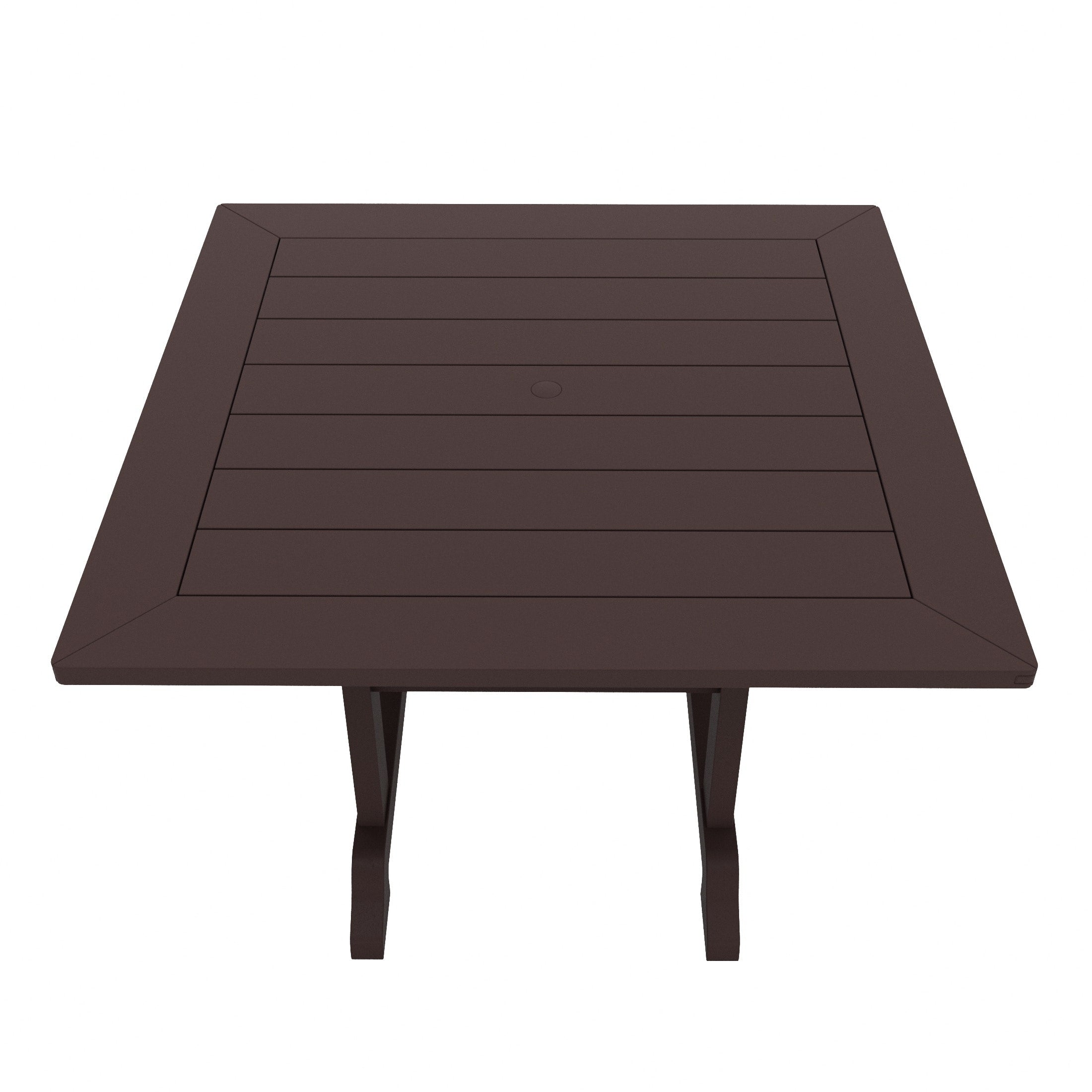 Polytrends Laguna Hdpe All Weather Outdoor Patio Dining Set with Square Table, Arm Chairs (5-Piece Set)