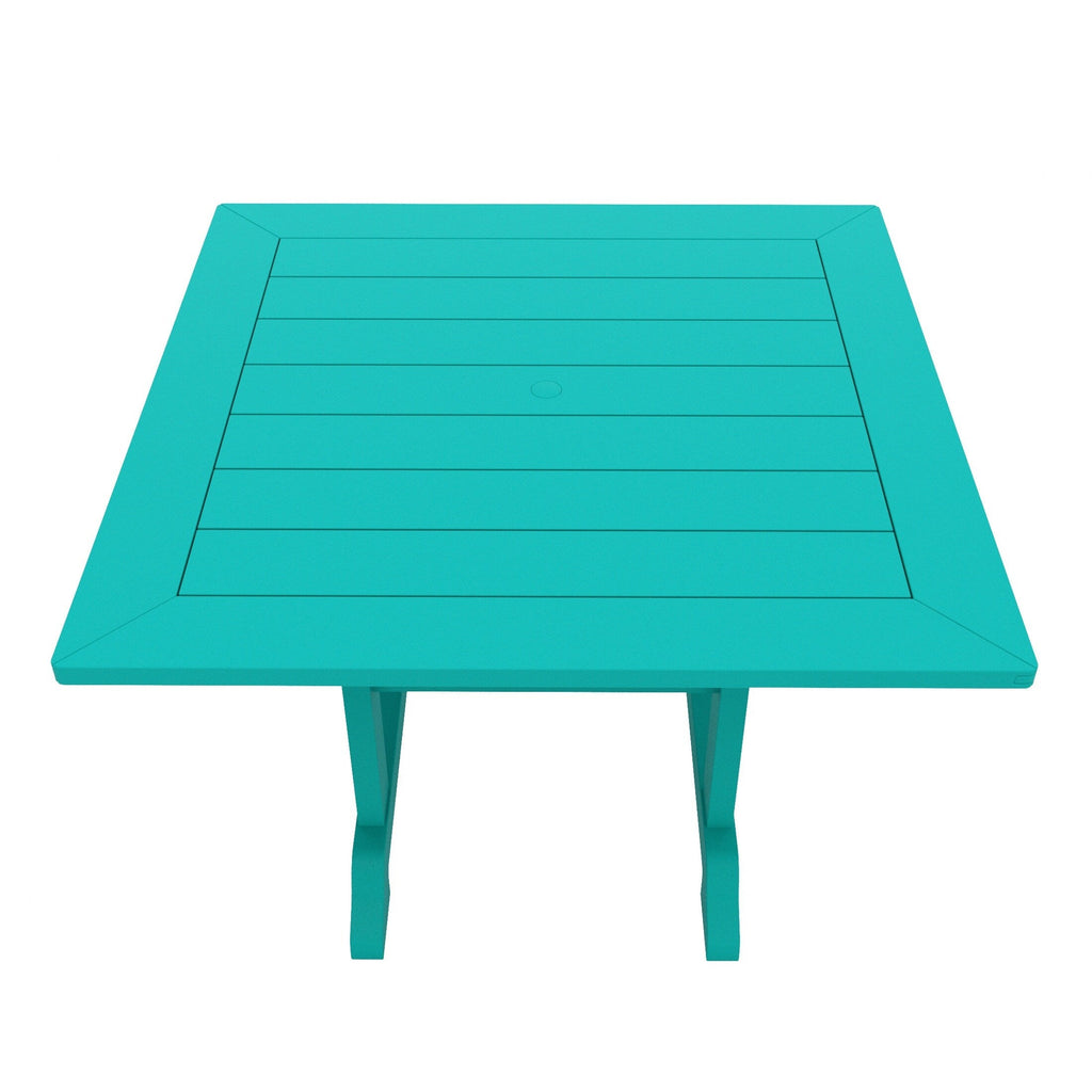 Polytrends Laguna Hdpe All Weather Outdoor Patio Dining Set with Square Table, Arm Chairs (5-Piece Set)
