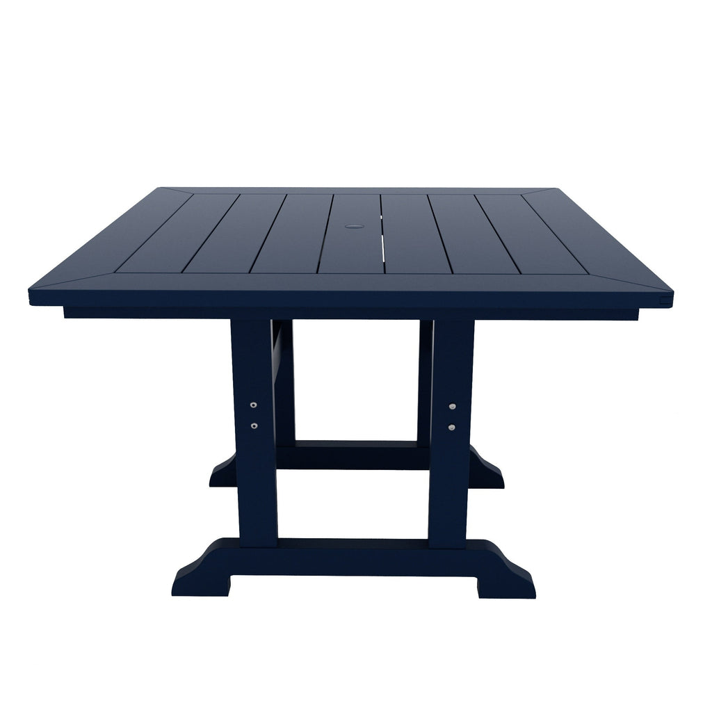 Polytrends Laguna Hdpe All Weather Outdoor Patio Dining Set with Square Table, Arm Chairs (5-Piece Set)