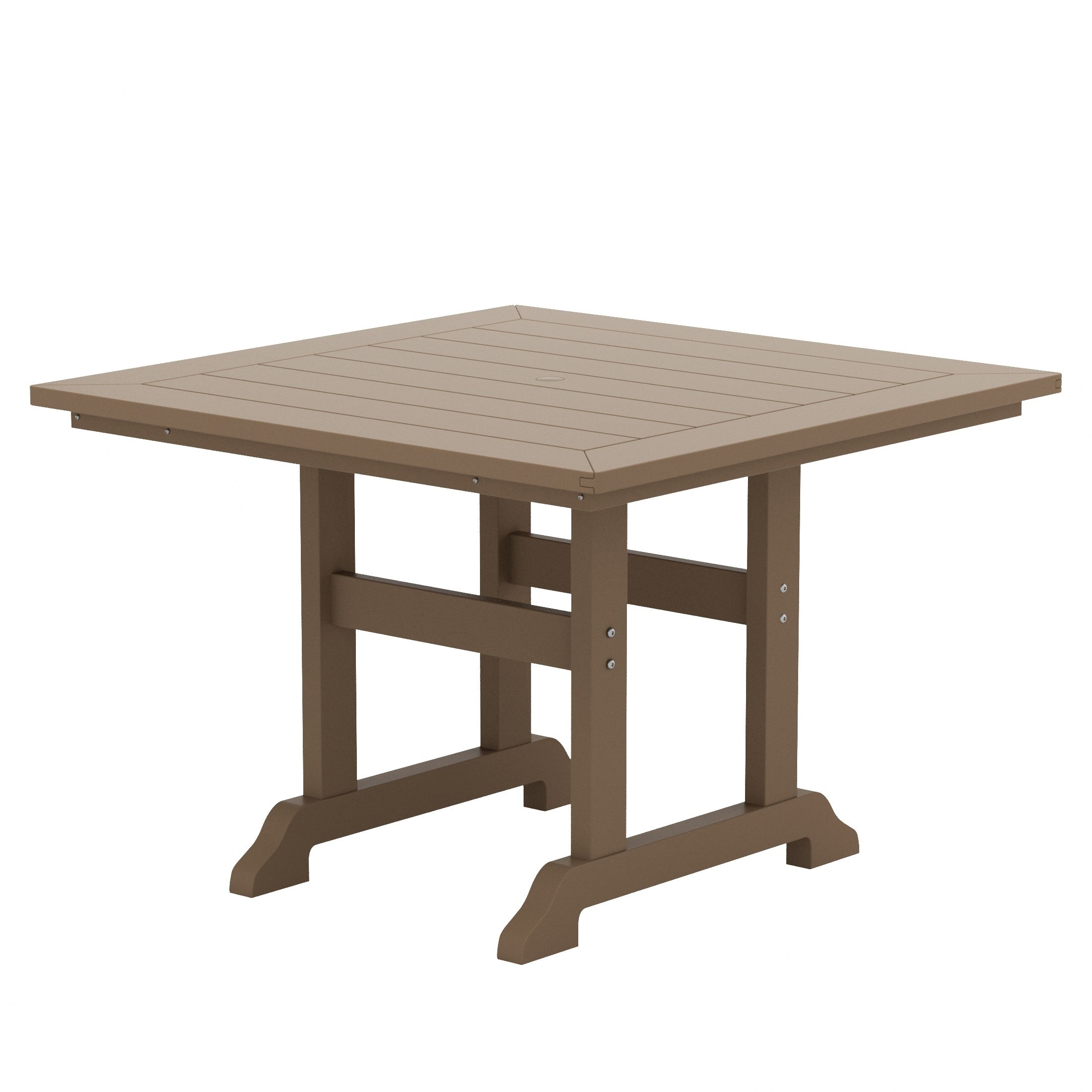 Polytrends Laguna Hdpe All Weather Outdoor Patio Dining Set with Square Table, Arm Chairs (5-Piece Set)
