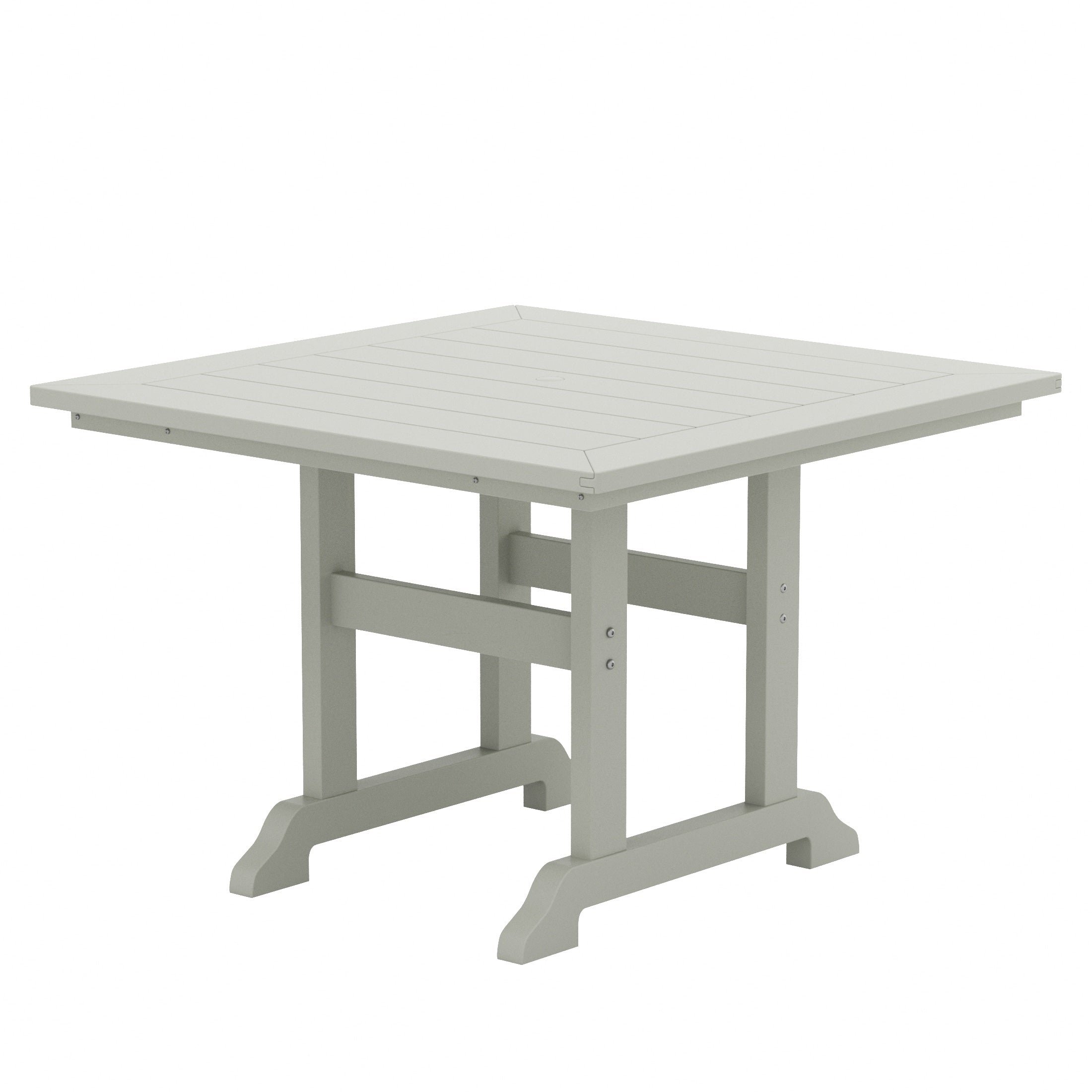 Polytrends Laguna Hdpe All Weather Outdoor Patio Dining Set with Square Table, Arm Chairs (5-Piece Set)