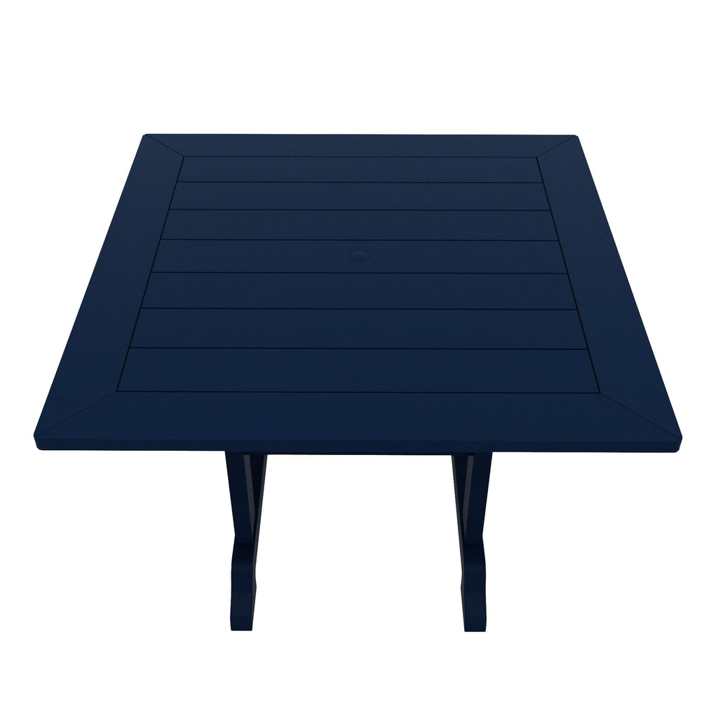 Polytrends Laguna Hdpe All Weather Outdoor Patio Dining Set with Square Table, Arm Chairs (5-Piece Set)