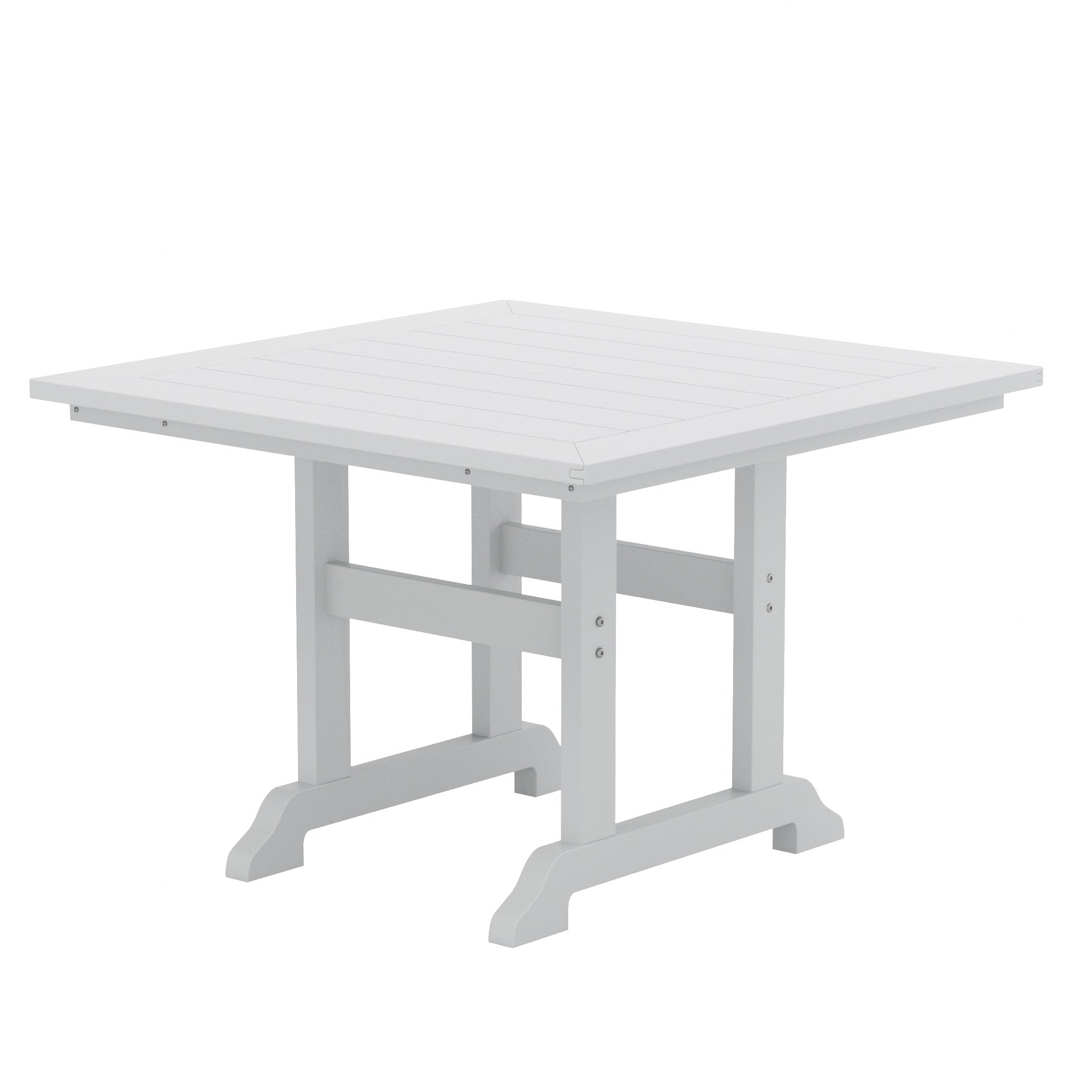 Polytrends Laguna Hdpe All Weather Outdoor Patio Dining Set with Square Table, Arm Chairs (5-Piece Set)