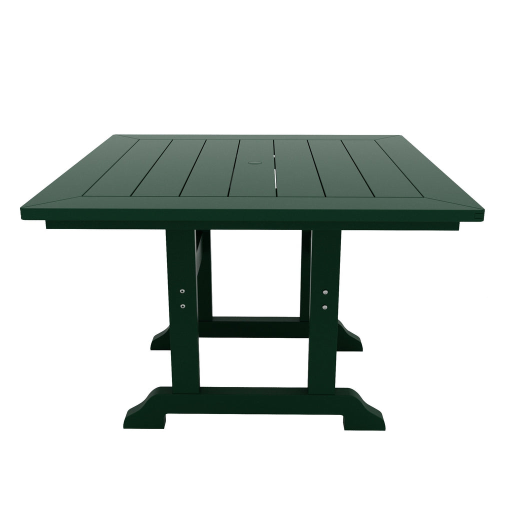 Polytrends Laguna Hdpe All Weather Outdoor Patio Dining Set with Square Table, Arm Chairs (5-Piece Set)