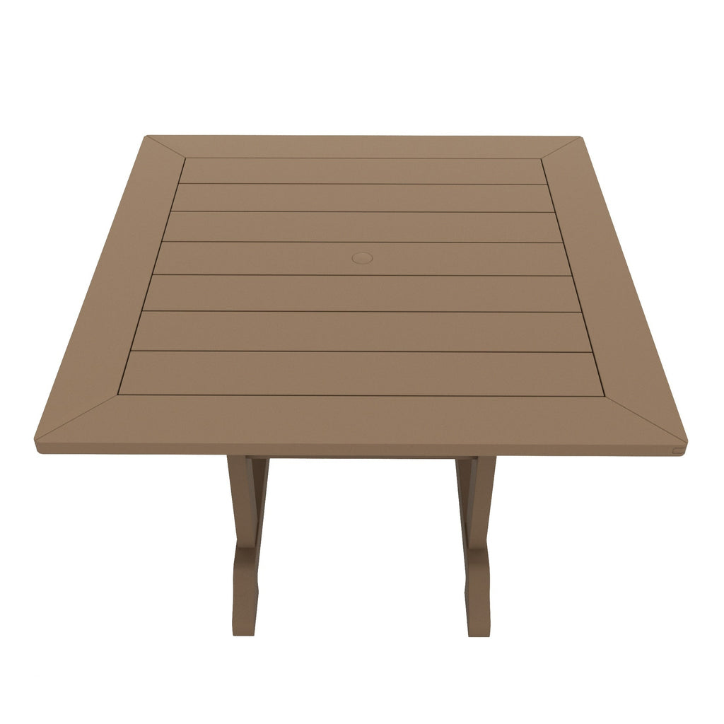 Polytrends Laguna Hdpe All Weather Outdoor Patio Dining Set with Square Table, Arm Chairs (5-Piece Set)