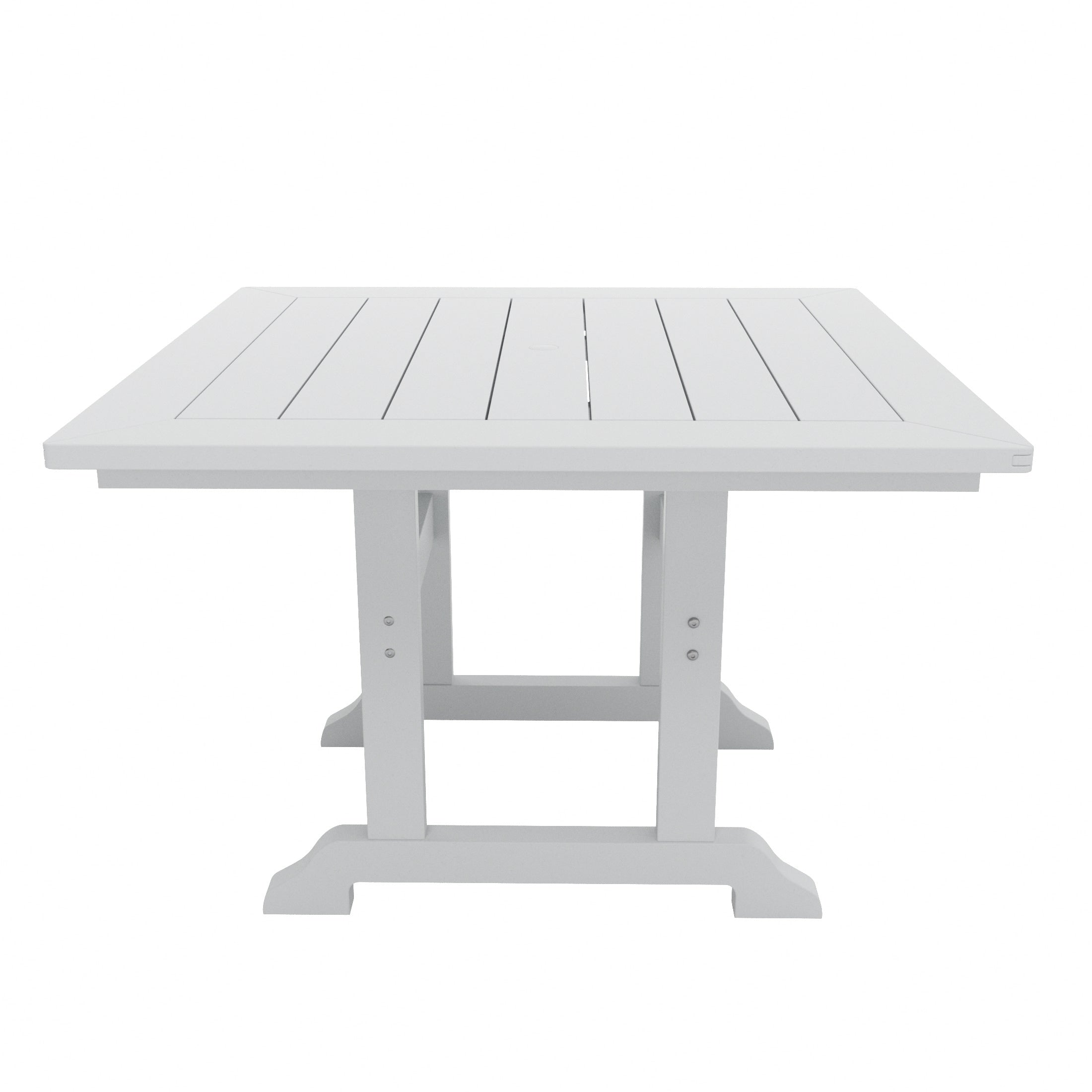 Polytrends Laguna Hdpe All Weather Outdoor Patio Dining Set with Square Table, Arm Chairs (5-Piece Set)