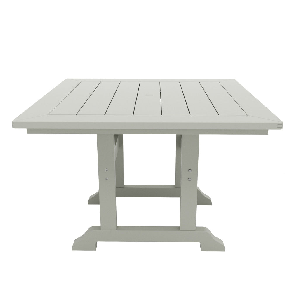 Polytrends Laguna Hdpe All Weather Outdoor Patio Dining Set with Square Table, Arm Chairs (5-Piece Set)