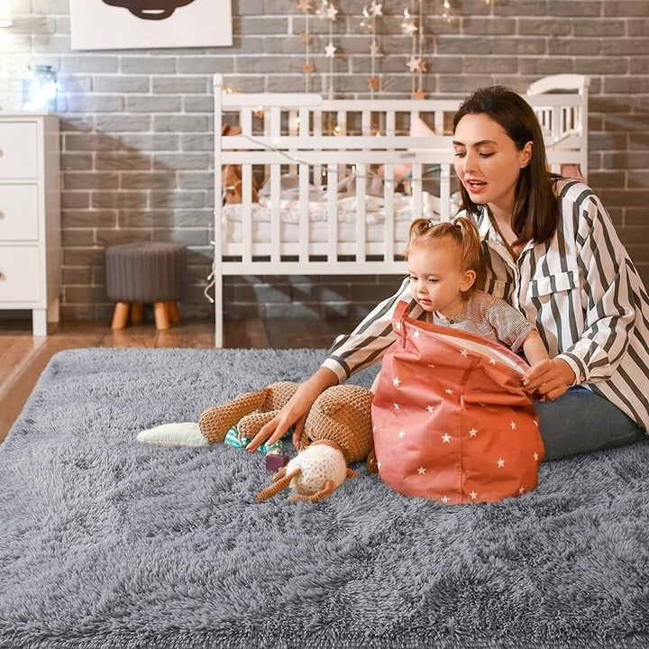 Large Size Home Decor Carpet Washable Nursery Area Rug - 8' x 10'