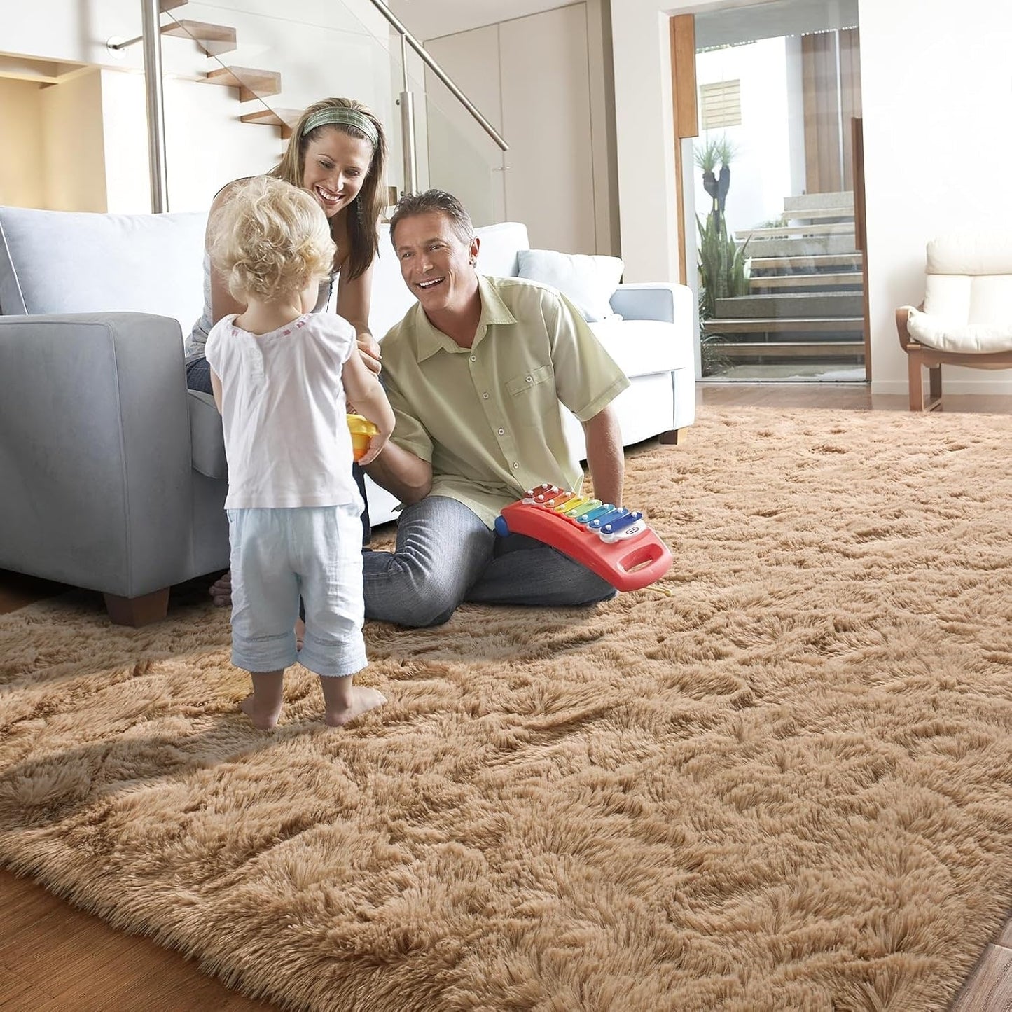 Large Size Home Decor Carpet Washable Nursery Area Rug - 8' x 10'