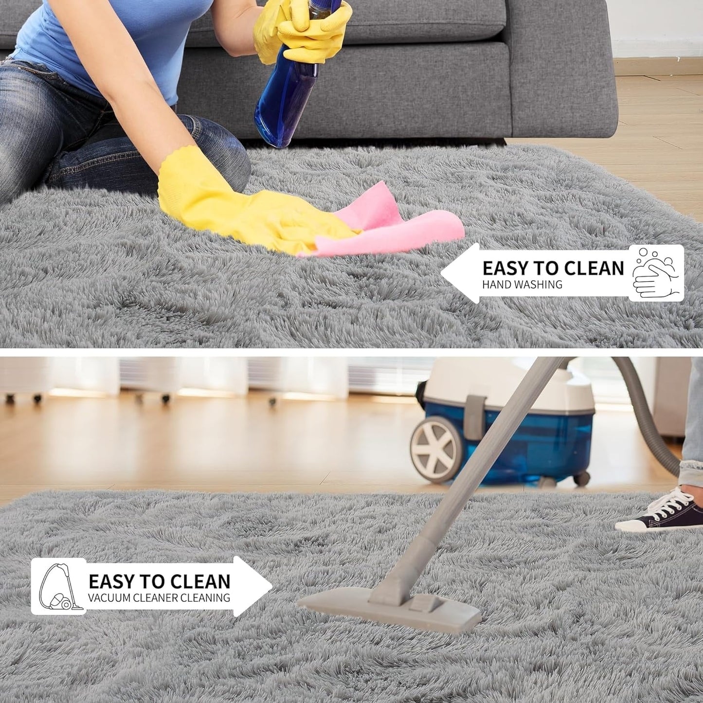Large Size Home Decor Carpet Washable Nursery Area Rug - 8' x 10'