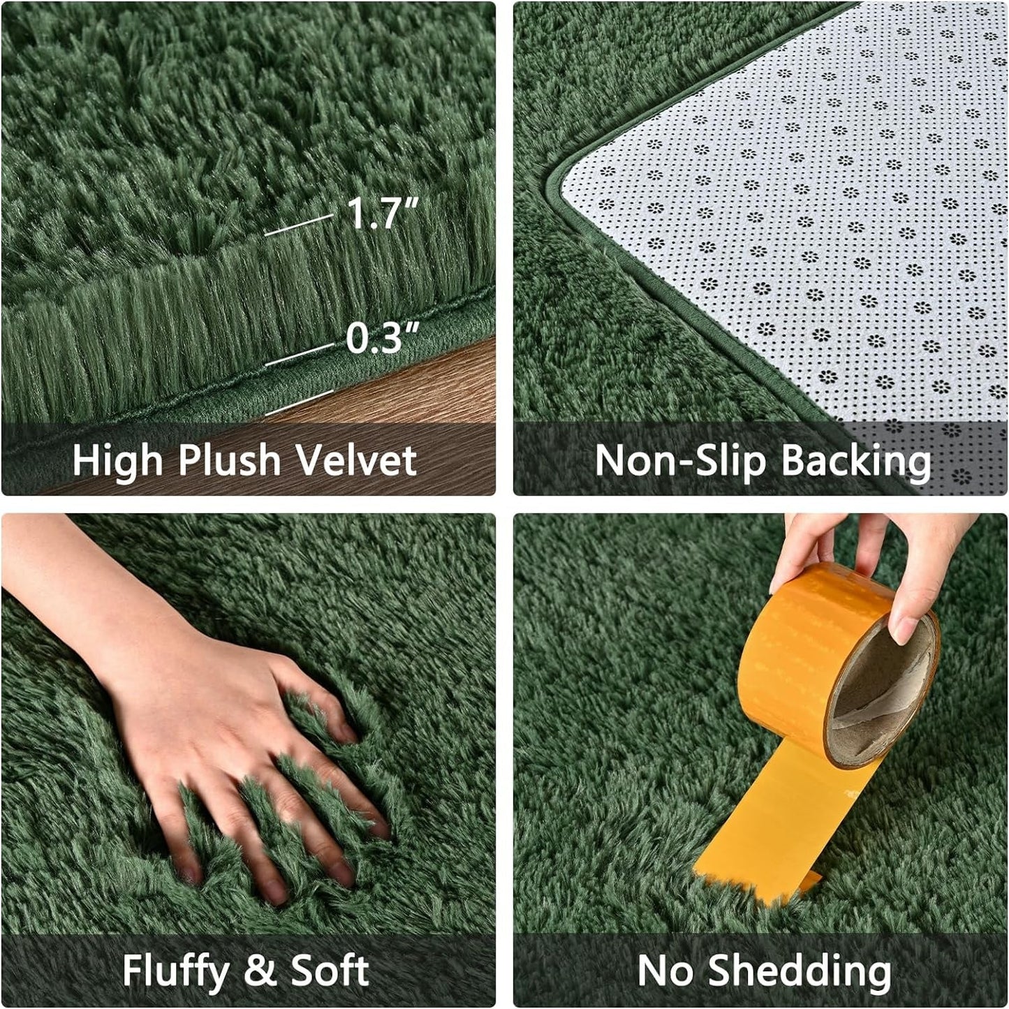 Large Size Home Decor Carpet Washable Nursery Area Rug - 8' x 10'
