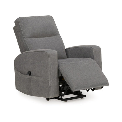 Lawson Power Lift Recliner Chair, Gray Polyester, Soft Foam Cushioned