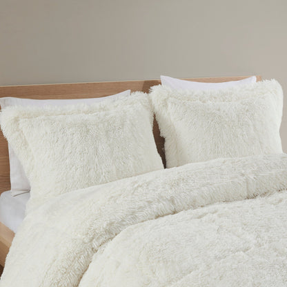 Intelligent Design Leena Shaggy Long Fur Comforter Mini Set