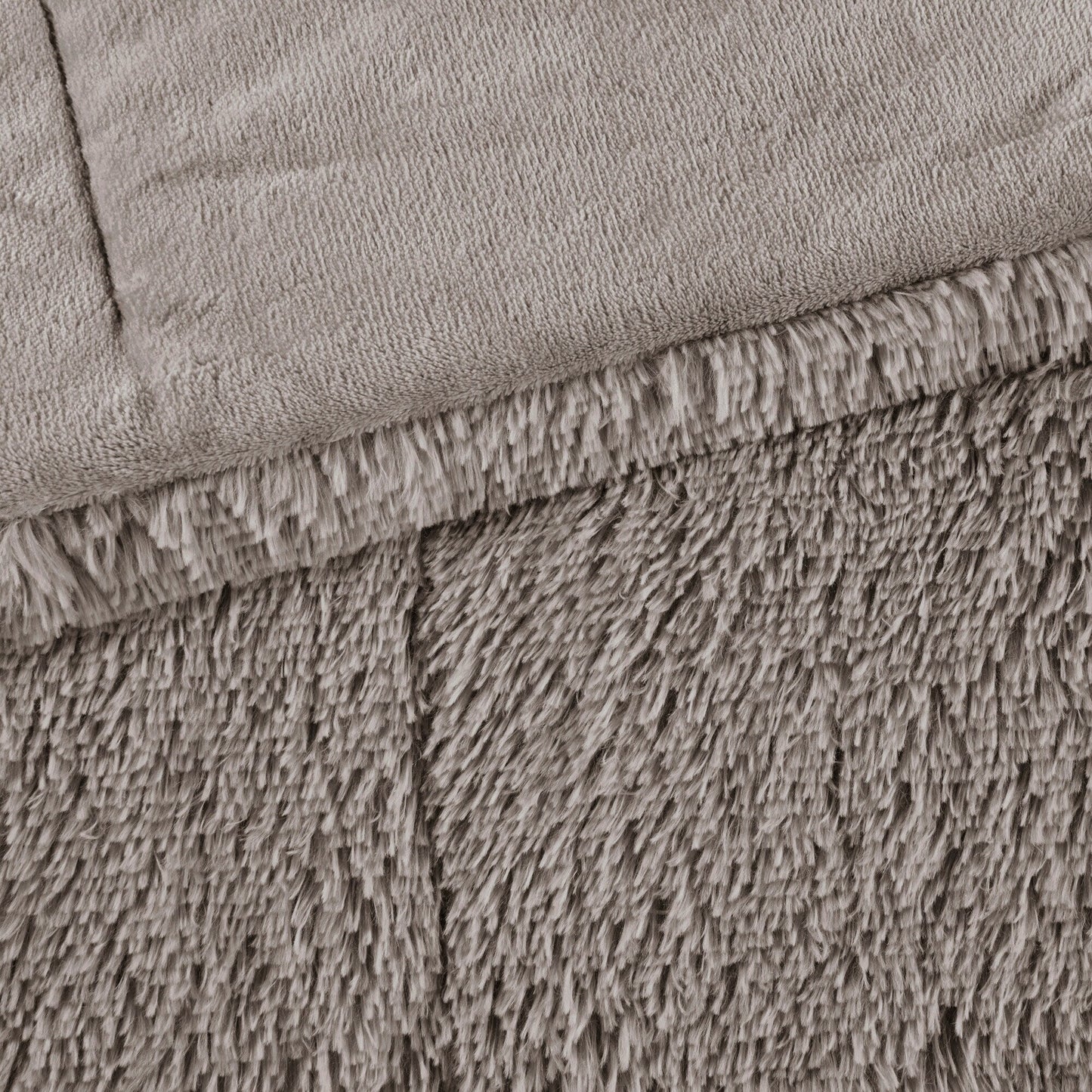 Intelligent Design Leena Shaggy Long Fur Comforter Mini Set