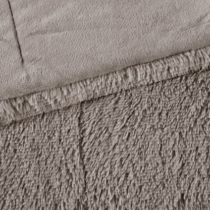 Intelligent Design Leena Shaggy Long Fur Comforter Mini Set