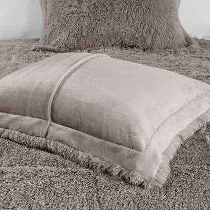 Intelligent Design Leena Shaggy Long Fur Comforter Mini Set