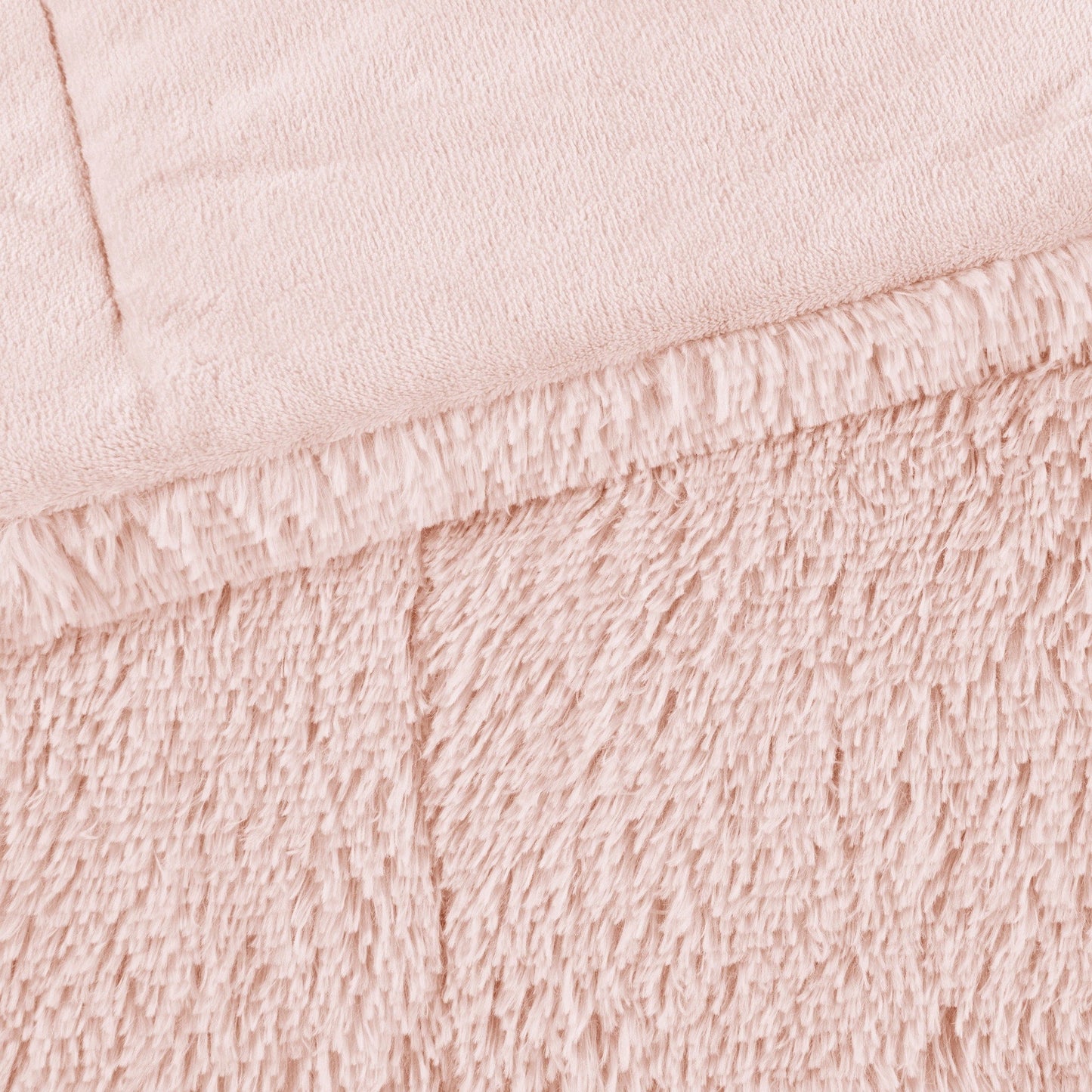 Intelligent Design Leena Shaggy Long Fur Comforter Mini Set