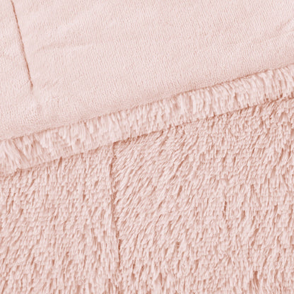 Intelligent Design Leena Shaggy Long Fur Comforter Mini Set