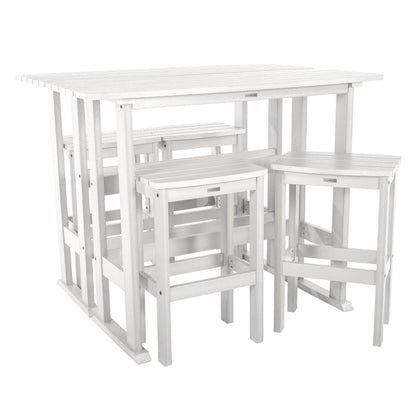 Lehigh 6-Piece Outdoor Balcony Set - Bar-height